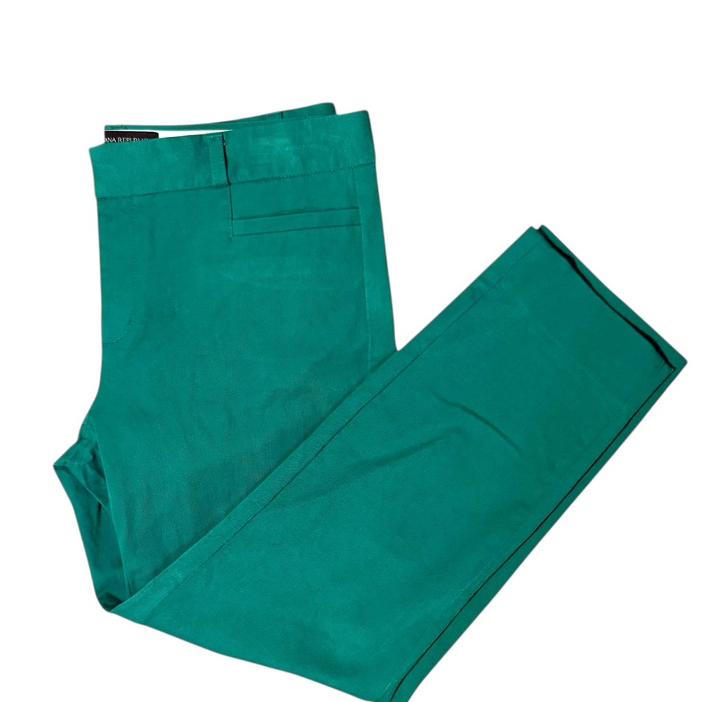 Banana Republic Green Sloan Fit Cropped Pant Size 6